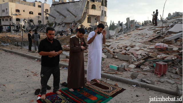 Warga Palestina Tetap Rayakan Idulfitri Walau dalam Duka